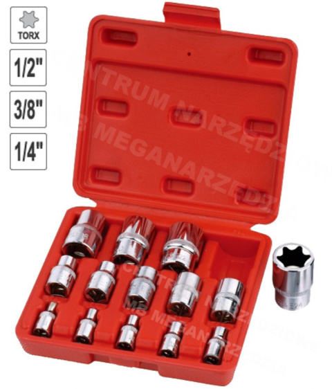 INNER TORX SOCKET SET E4 E24 14PCS TORX INNER TORX SOCKET SET E4 E24 14PCS TORX