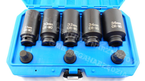 HUB HALF SOCKETS SET 12-KT 27-36 AND ALLEN HUB HALF SOCKETS SET 12-KT 27-36 AND ALLEN