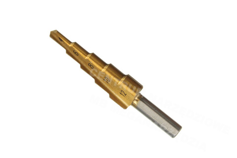 WIERTŁO STOŻKOWE STOPNIOWE HS TYTAN 4-12mm WIERTŁA WIERTŁO STOŻKOWE STOPNIOWE HS TYTAN 4-12mm WIERTŁA