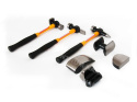 SET OF TINSMITHS HAMMERS ANVILS 7 PCS