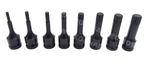 ADLER Zestaw bitów udarowych SPLINE 8 szt. 1/2 AD-08S ADLER Zestaw bitów udarowych SPLINE 8 szt. 1/2 AD-08S