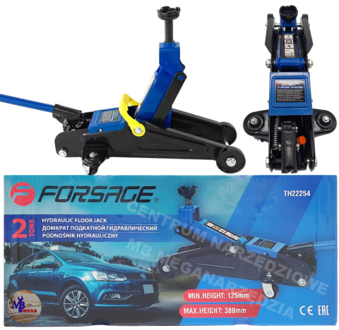 FORSAGE Podnośnik Żaba 2t 125-380mm F-TH22254 FORSAGE Podnośnik Żaba 2t 125-380mm F-TH22254