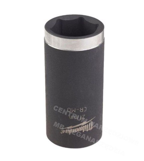 MILWAUKEE Impact socket 3/8" 21mm long SHOCKWAVE MILWAUKEE Impact socket 3/8" 21mm long SHOCKWAVE