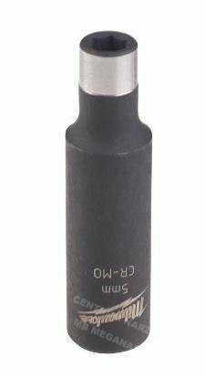 MILWAUKEE Nasadka udarowa długa 1/4" 5mm Shockwave