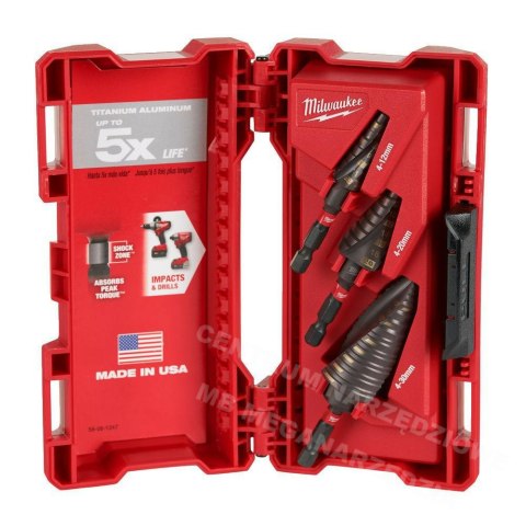 MILWAUKEE Step hammer drill bit 3pcs. MILWAUKEE Step hammer drill bit 3pcs.