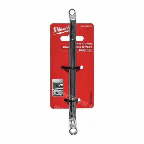 MILWAUKEE Double Bent Wrench 75° - 6x7mm MILWAUKEE Double Bent Wrench 75° - 6x7mm