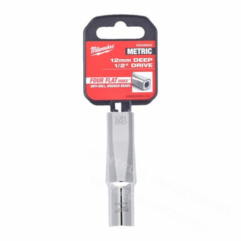 MILWAUKEE Nasadka 1/2" długa 12mm MILWAUKEE Nasadka 1/2" długa 12mm
