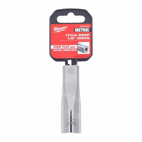 MILWAUKEE 1/2" long socket 17mm MILWAUKEE 1/2" long socket 17mm