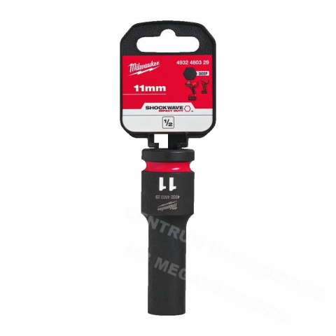 MILWAUKEE Nasadka udarowa 1/2" 11mm długa MILWAUKEE Nasadka udarowa 1/2" 11mm długa