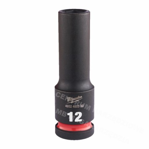 MILWAUKEE Nasadka udarowa 1/2" 12mm długa MILWAUKEE Nasadka udarowa 1/2" 12mm długa