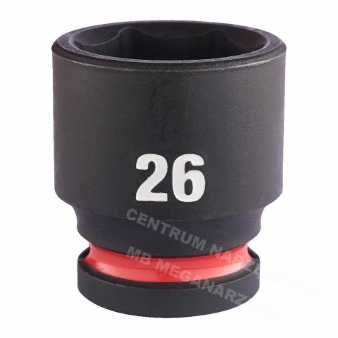 MILWAUKEE Nasadka udarowa HEX 1/2" 26mm Shockwave MILWAUKEE Nasadka udarowa HEX 1/2" 26mm Shockwave