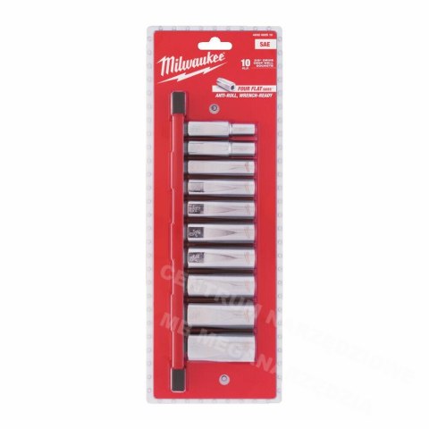 MILWAUKEE Socket set 10 pcs. 3/8" Imperial Long