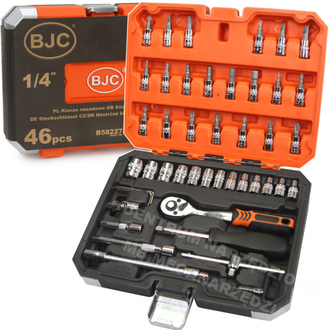 BJC Socket wrench set 46 pieces 1/4 BJC Socket wrench set 46 pieces 1/4