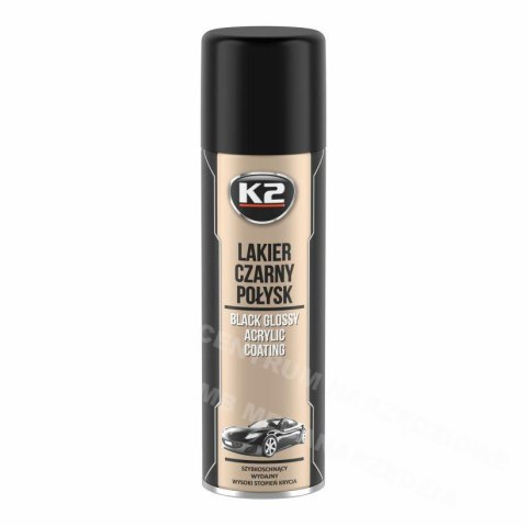 K2 Akrylowy lakier szybkoschnący czarny połysk 500ml K2 Akrylowy lakier szybkoschnący czarny połysk 500ml