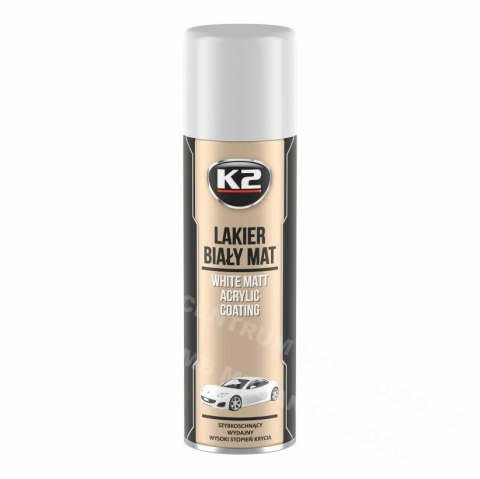 K2 Lakier akrylowy biały matt 500ml K2 Lakier akrylowy biały matt 500ml