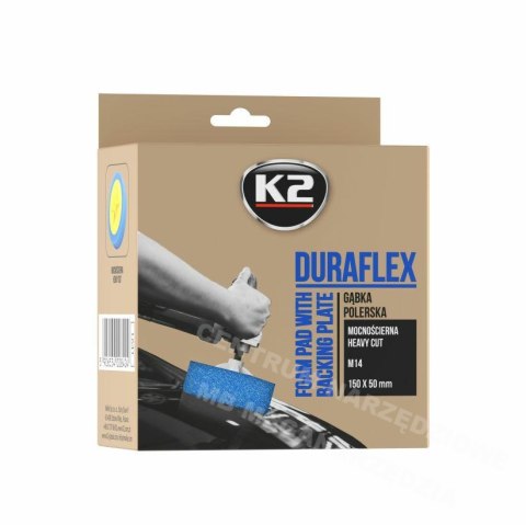 K2 Niebieska 150mm gładka duraflex mocnościerna gwint gwint M14 K2 Niebieska 150mm gładka duraflex mocnościerna gwint gwint M14