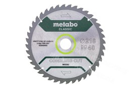 METABO Circular Saw Blade HW/CT 216x30x40z