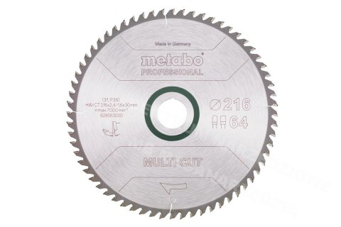 METABO Piła tarczowa HW/CT 216x30x64z Multi Cut Professional