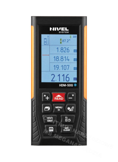 NIVEL SYSTEM Dalmierz laserowy 50m z zieloną wiązką, bluetooth NIVEL SYSTEM Dalmierz laserowy 50m z zieloną wiązką, bluetooth
