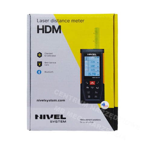 NIVEL SYSTEM Dalmierz laserowy 50m z zieloną wiązką, bluetooth NIVEL SYSTEM Dalmierz laserowy 50m z zieloną wiązką, bluetooth