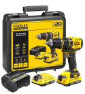 Stanley Impact Driver 80Nm + 2 x 2 Ah Batteries