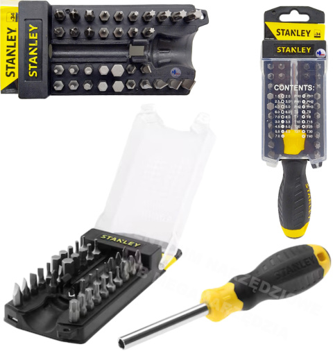 STANLEY Bit Set 34 pcs. screwdriver, bit screwdriver STANLEY Bit Set 34 pcs. screwdriver, bit screwdriver