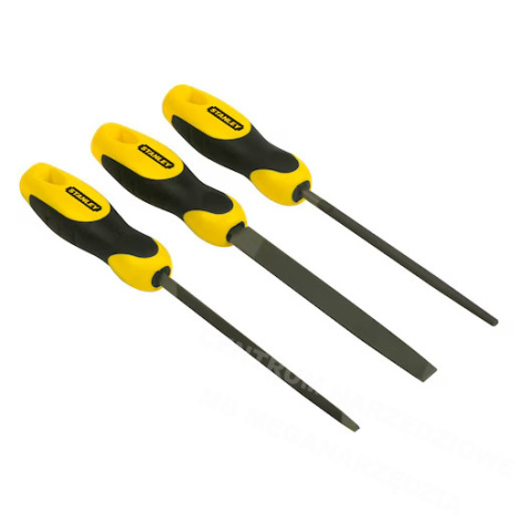 STANLEY Zestaw pilników 150mm 3szt. pilnik zdzierak STANLEY Zestaw pilników 150mm 3szt. pilnik zdzierak