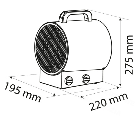 90-066 Nagrzewnica elektryczna 3000W przemysłowa 90-066 Nagrzewnica elektryczna 3000W przemysłowa