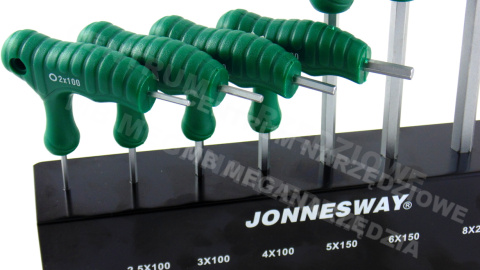 JONNESWAY HEX Allen keys 8 pcs. with ball, hanger (2-10) H10MB08S JONNESWAY HEX Allen keys 8 pcs. with ball, hanger (2-10) H10MB08S