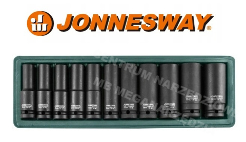 JONNESWAY Nasadki udarowe długie 11 elem. 1/2" S03AD4111S JONNESWAY Nasadki udarowe długie 11 elem. 1/2" S03AD4111S