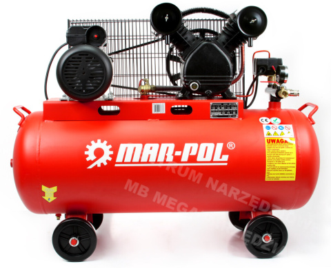 MAR-POL Oil compressor 100L V2 two-piston