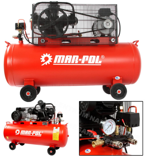 MAR-POL Kompresor 150L W3 500 L-min 230V MAR-POL Kompresor 150L W3 500 L-min 230V
