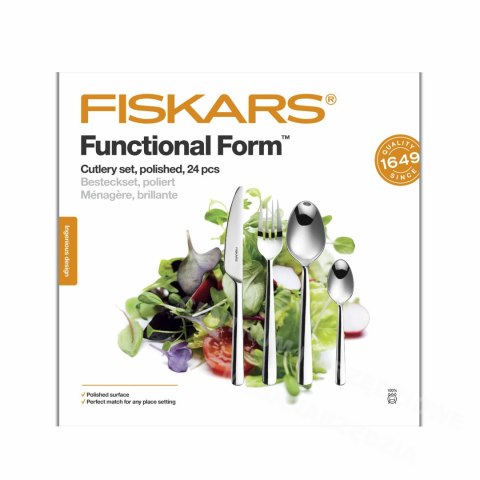 FISKARS Zestaw sztućców 24szt. błyszczące FISKARS Zestaw sztućców 24szt. błyszczące