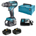 MAKITA Wiertarko-wkrętarka udarowa 18V 50Nm 3x Akumulator 3,0Ah +2x Bit PH1x90mm