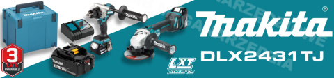 MAKITA Zestaw COMBO wkrętarka szlifierka 3x Akumulator 18V 5Ah i Ładowarka MAKITA Zestaw COMBO wkrętarka szlifierka 3x Akumulator 18V 5Ah i Ładowarka