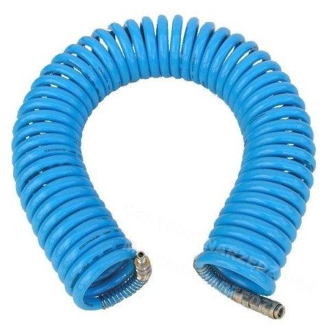 ADLER Spiral pneumatic hose 6.5 x 10mm 10m polyurethane, with couplings