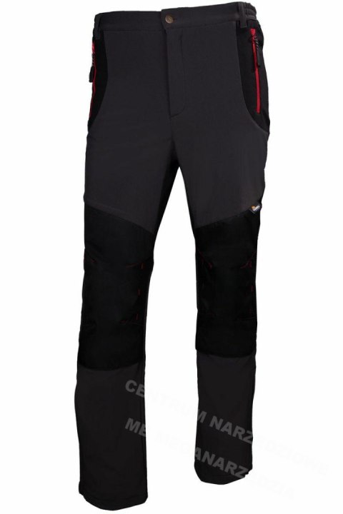 BETA Softshell work trousers, oxford reinforced, grey-black, size L