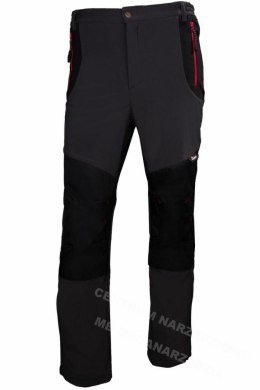 BETA Softshell work trousers, oxford reinforced, grey/black, size XL