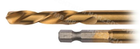 MAKITA HSS-TIN Metal Drill Bit 1/4" HEX 4.2x71mm MAKITA HSS-TIN Metal Drill Bit 1/4" HEX 4.2x71mm
