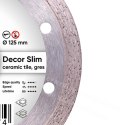 DISTAR Tarcza diamentowa DECOR SLIM 125 x 1,2 x 8 x 22,23mm