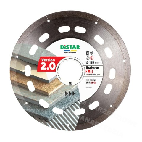 DISTAR Tarcza diamentowa ESTHETE 2.0 125 x 1,1 x 6 x 22,23mm