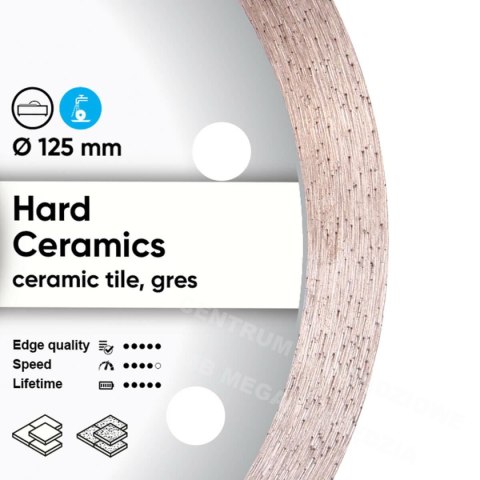 DISTAR Tarcza diamentowa HARD CERAMICS 125 x 1,4 x 10 x 22,23mm DISTAR Tarcza diamentowa HARD CERAMICS 125 x 1,4 x 10 x 22,23mm
