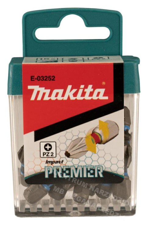 MAKITA Screwdriver bit PZ2-25mm /15pcs. Impact Premier MAKITA Screwdriver bit PZ2-25mm /15pcs. Impact Premier