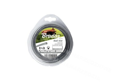 BRADAS Żyłka tnąca Ripper Dual 3,0*15m/GWIAZDKA/BLISTER BRADAS Żyłka tnąca Ripper Dual 3,0*15m/GWIAZDKA/BLISTER