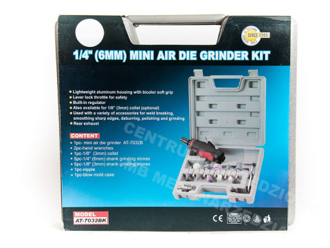 AT7032BK PNEUMT GRINDER. 6mm STEM. KPL. AT7032BK PNEUMT GRINDER. 6mm STEM. KPL.