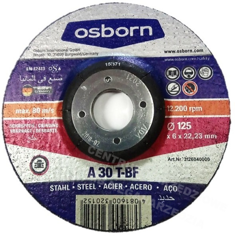 TARCZA OSBORN PERFECT 125x6,0