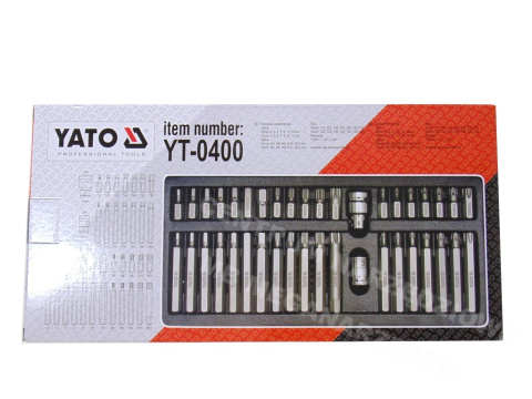 Zestaw bitów YT-0400 HEX IMBUS TORX SPLINE 40PCS Zestaw bitów YT-0400 HEX IMBUS TORX SPLINE 40PCS