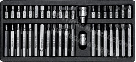 Zestaw bitów YT-0400 HEX IMBUS TORX SPLINE 40PCS Zestaw bitów YT-0400 HEX IMBUS TORX SPLINE 40PCS