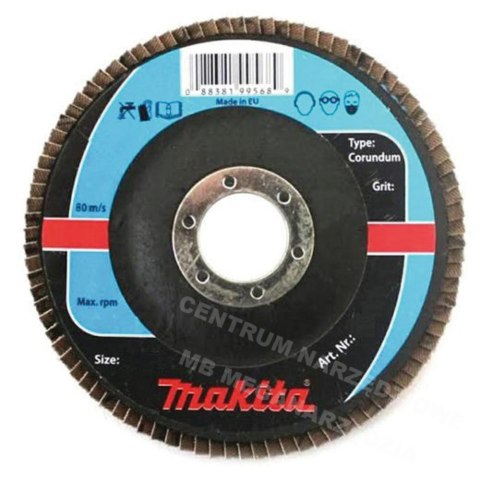 MAKITA Ściernica listkowa CORUNDUM 125x22,23mm P 40 aluminium, stal, metal, drewno MAKITA Ściernica listkowa CORUNDUM 125x22,23mm P 40 aluminium, stal, metal, drewno