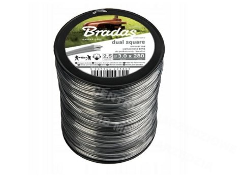 BRADAS Żyłka tnąca Ripper Dual 2,7*345m/KWADRAT2,5kg BRADAS Żyłka tnąca Ripper Dual 2,7*345m/KWADRAT2,5kg